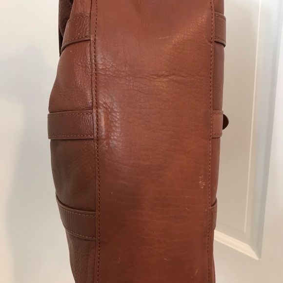 LL Bean Signature Collection leather tote - Picture 6 of 8